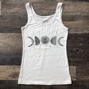 Moon Phase print tank top